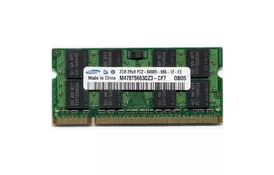 Модуль памяти для ноутбука SoDIMM DDR2 2GB 800 MHz Samsung (M470T5663QZ3-CF7_Ref) - Фото