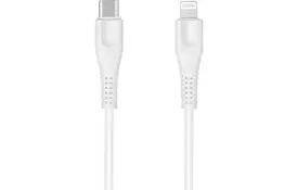 Дата кабель USB Type-C to Lightning 1.2m MFI White CANYON (CNS-MFIC4W) - Фото