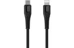 Дата кабель USB Type-C to Lightning 1.2m MFI Black CANYON (CNS-MFIC4B)
