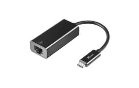 Переходник USB-C to Ethernet BLACK Trust (21491_TRUST) - Фото