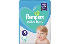 Подгузник Pampers Active Baby Junior Размер 5 (11-16 кг), 78 шт. (8001090950536) - Фото