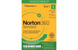 Антивирус Norton by Symantec NORTON 360 STANDARD 10GB 1 USER 1 DEVICE 12M (21409591) - Фото