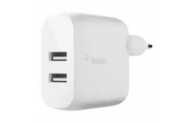 Зарядное устройство Belkin Home Charger (24W) DUAL USB 2.4A, white (WCB002VFWH) - Фото