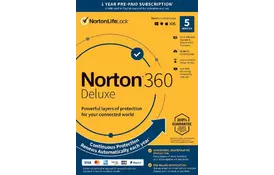 Антивирус Norton by Symantec NORTON 360 DELUXE 50GB 1 USER 5 DEVICE 12M (21409553) - Фото