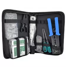 Набор инструментов для сети 9 in 1, EZ-RJ45, KD-1, G501,HT332, Tester & other Merlion (A063)