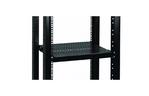 Полка 19'' Conteg 1U глуб. 650 мм. до 100кг. RAL9005 (DP-PZ-650)