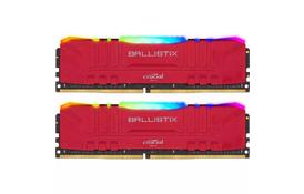 Модуль памяти для компьютера DDR4 16GB (2x8GB) 3200 MHz Ballistix Red RGB MICRON (BL2K8G32C16U4RL) - Фото