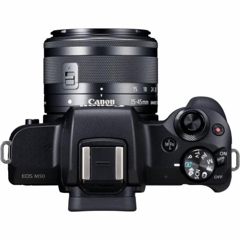 Цифровой фотоаппарат Canon EOS M50 + 15-45 IS STM + 22 STM Double Kit Black (2680C055) - Фото 10