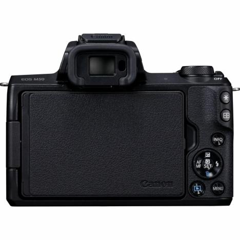 Цифровой фотоаппарат Canon EOS M50 + 15-45 IS STM + 22 STM Double Kit Black (2680C055) - Фото 5