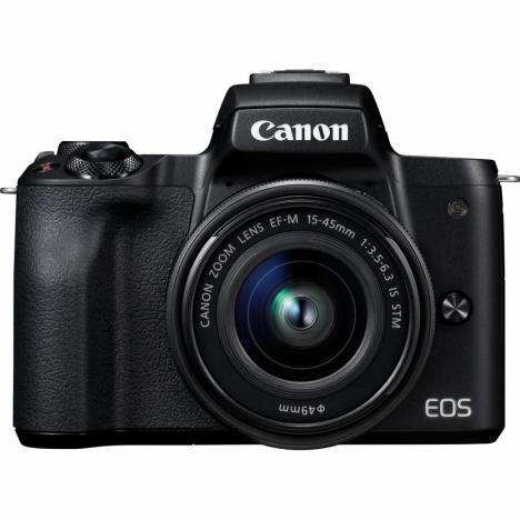 Цифровой фотоаппарат Canon EOS M50 + 15-45 IS STM + 22 STM Double Kit Black (2680C055) - Фото 3