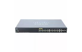 Коммутатор сетевой Cisco SG350X-24P-K9-EU - Фото