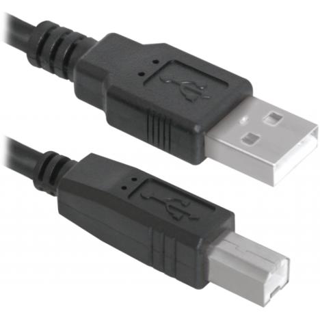 Кабель для принтера USB 2.0 AM/BM 1.8m Defender (83763def) - Фото 1