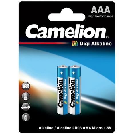 Батарейка Camelion AAA LR03/2BL Digi Alkaline (LR03-BP2DG) - Фото 1