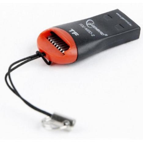 Считыватель флеш-карт GEMBIRD USB 2.0 MicroSD (FD2-MSD-3) - Фото 1