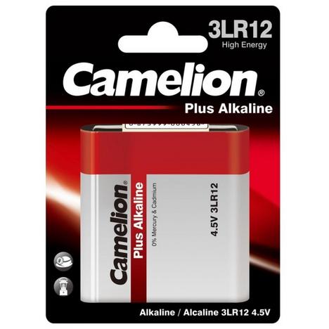 Батарейка Camelion 3LR12 Plus Alkaline * 1 (3LR12-BP1) - Фото 1
