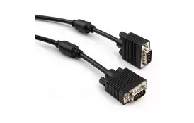 Кабель мультимедийный VGA 3.0m ferrits Vinga (VCPVGAF3BK) - Фото