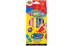 Набор для творчества Colorino Фломастеры Fibre Pens двухсторонние 6 цветов (36122PTR) - Фото