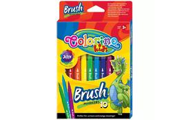 Набор для творчества Colorino Фломастеры с кисточками Brush 10 цветов (65610PTR) - Фото