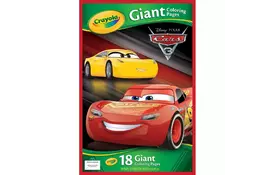 Набор для творчества Crayola Гигантская раскраска Тачки-3 (18 страниц 34 х 49 см) (04-0126) - Фото