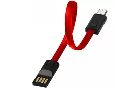 Дата кабель USB 2.0 AM to Micro 5P 0.22m red ColorWay (CW-CBUM022-RD) - Фото