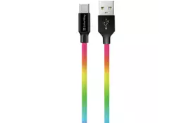 Дата кабель USB 2.0 AM to Type-C 1.0m multicolor ColorWay (CW-CBUC018-MC) - Фото