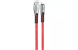 Дата кабель USB 2.0 AM to Lightning 1.0m zinc alloy red ColorWay (CW-CBUL010-RD) - Фото
