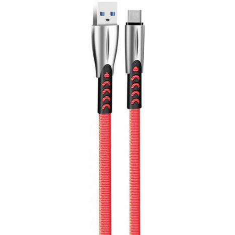 Дата кабель USB 2.0 AM to Type-C 1.0m zinc alloy red ColorWay (CW-CBUC012-RD) - Фото 1