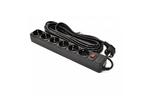 Сетевой фильтр питания PATRON 10 m3*1mm2 (SP-10610) 6 розеток BLACK (EXT-PN-SP-10610)