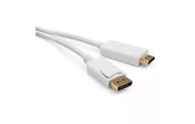Кабель мультимедийный Display Port to HDMI 1.8m Vinga (VCPDPHDMI1.8WH) - Фото