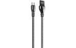 Дата кабель USB 2.0 AM to Type-C 1.0m metal spring black ColorWay (CW-CBUC015-BK)