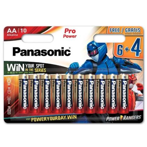 Батарейка PANASONIC AA LR6 Pro Power * 10 Power Rangers (LR6XEG/10B4FPR) - Фото 1