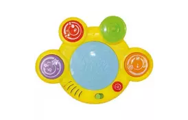 Развивающая игрушка BeBeLino Барабан Веселые ритмы (желтый) (58034-1) - Фото