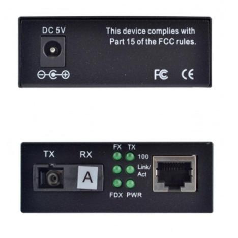 Медиаконвертер 10/100Base-TX to 100Base-FX 1310T/1550R, SM, SC/PC, 20 км Step4Net (MC-A-0,1-1SM-1310nm-20) - Фото 1