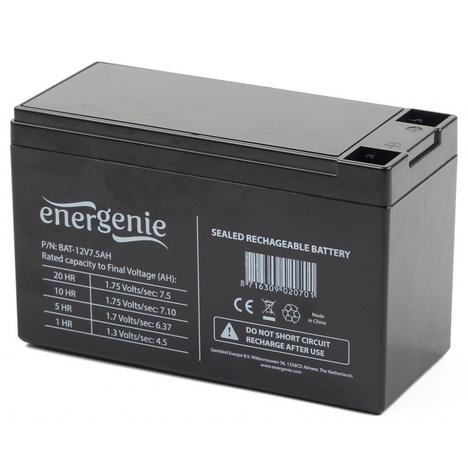 Батарея к ИБП EnerGenie 12В 7,5 Ач (BAT-12V7.5AH) - Фото 1