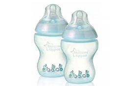 Бутылочка для кормления Tommee Tippee голубая 260 мл 2 шт (42252141-1) - Фото