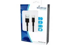 Дата кабель USB 2.0 AM to Lightning 1.0m MediaRange (MRCS137) - Фото