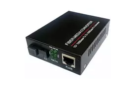 Медиаконвертер 10/100Base-TX to 100Base-F 1310нм, SM, SC/PC, 20 км FoxGate (EC-B-0,1-1SM-1310nm-20-LFP) - Фото