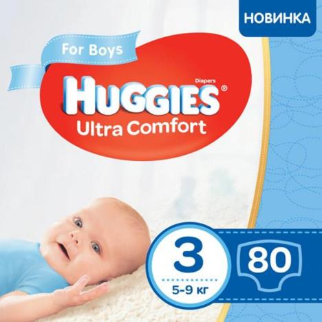 Подгузник Huggies Ultra Comfort Giga 3 для мальчиков (5-9кг) 94 шт (5029053543659) - Фото 6