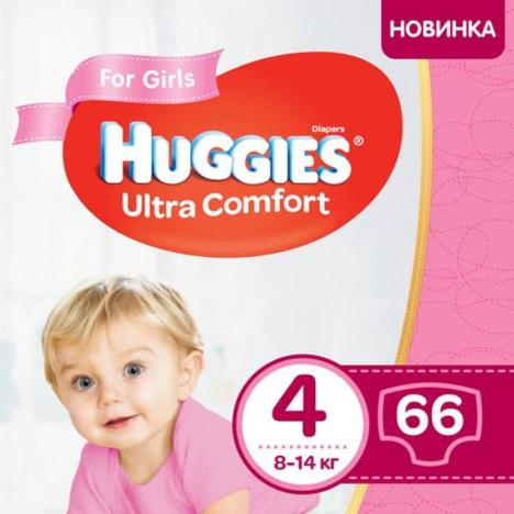 Подгузник Huggies Ultra Comfort Giga 4 для девочек (8-14кг) 80 шт (5029053543680) - Фото 4