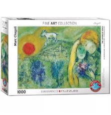 Пазл EuroGraphics Влюбленные в Сен-Поль-де-Вансе. Марк Шагал, 1000 элементов (6000-0848)