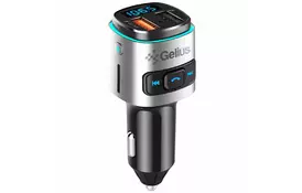 FM модулятор Gelius Pro RGB-QC GP-FMT040 Black/Silver - Фото