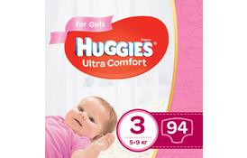 Подгузник Huggies Ultra Comfort Giga 3 для девочек (5-9кг) 94 шт (5029053543666) - Фото