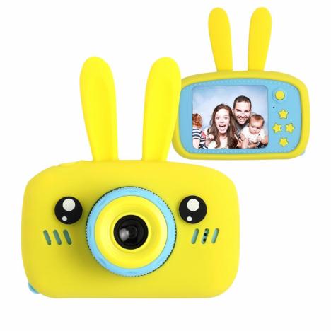 Интерактивная игрушка XoKo Rabbit Цифровой детский фотоаппарат желтый (KVR-010-YL) - Фото 4