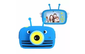 Интерактивная игрушка XoKo Bee Dual Lens Цифровой детский фотоаппарат голубой (KVR-100-BL) - Фото