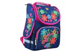 Рюкзак школьный Smart PG-11 PG-11 Flowers blue (554464) - Фото