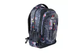 Рюкзак школьный Smart TN-07 Global черн/сер (558630) - Фото