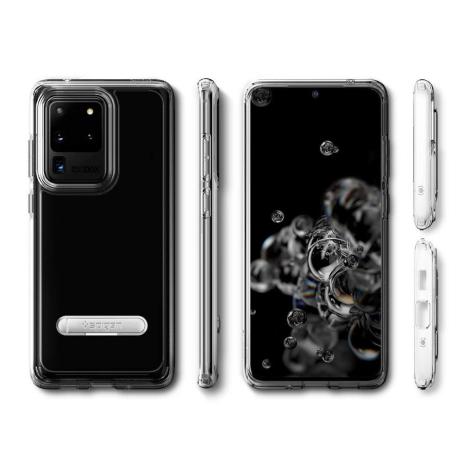 Чехол для моб. телефона Spigen Galaxy S20 Ultra Ultra Hybrid S, Crystal Clear (ACS00715) - Фото 3