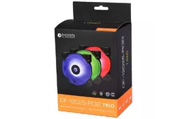 Кулер для корпуса ID-Cooling DF-12025-RGB Trio (3pcs Pack) (DF-12025-RGB Trio) - Фото