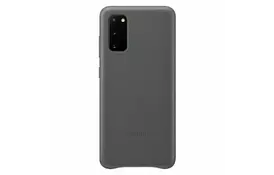 Чехол для моб. телефона Samsung Leather Cover Galaxy S20 (G980) Gray (EF-VG980LJEGRU) - Фото