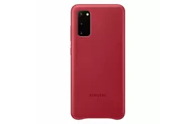 Чехол для моб. телефона Samsung Leather Cover Galaxy S20 (G980) Red (EF-VG980LREGRU) - Фото